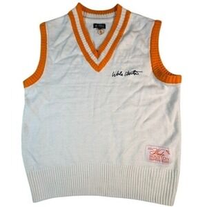 Houston White 2024 Wade Houston Charity Golf Classic Knit Sweater‎ Vest Men's L